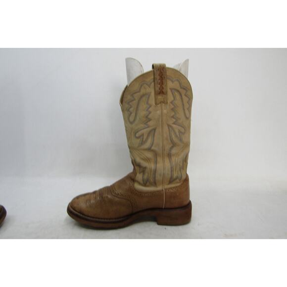 Ariat Mens Size 9 EE Brown Leather Stockman Cowboy Western Boots main image 9